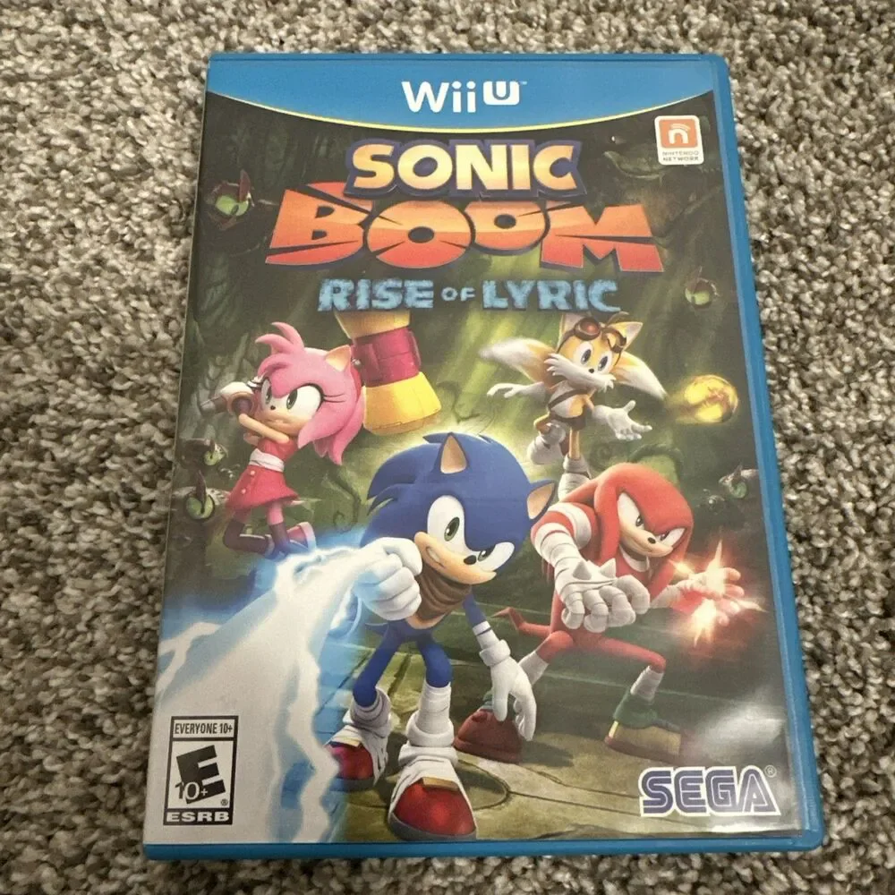 Sega Sonic Boom: Rise Of Lyric Nintendo Wii U Complete CIB - Tested Working